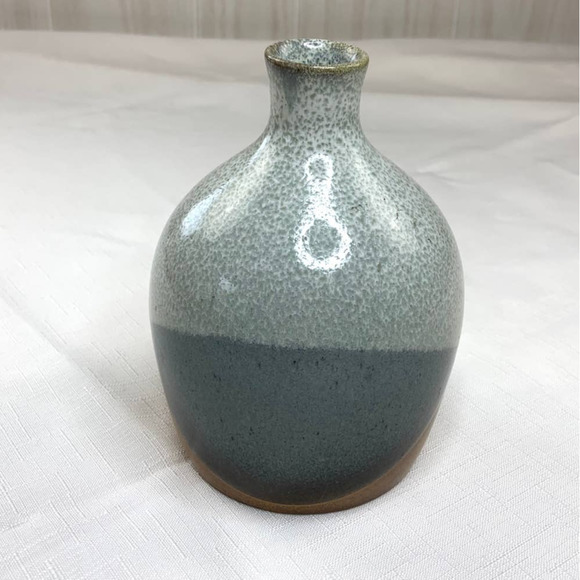 Vintage Pottery Craft Stoneware Vase Southwest Pottery Bottle Top Speckled 6" - Picture 2 of 7